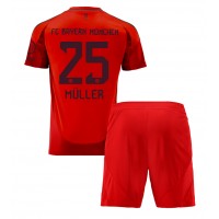 Maglia Calcio Bayern Munich Thomas Muller #25 Prima Divisa Bambino 2024-25 Manica Corta (+ pantaloncini)